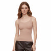 Nahtloses Cami Mit Integriertem BH Mit Fixierten Pads | Weich Formendes Tanktop Mit Breiten Trägern