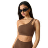 Asymmetrischer Ein-Schulter-Sport-BH | Atmungsaktive Herausnehmbare Pads