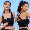 Magic Front Zip Crossback Sports Bra | High - Impact Support & Breathable Comfort - Magic Bra
