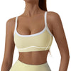 Scoop Neck Gepolsterter Sport-BH | Atmungsaktive Herausnehmbare Pads