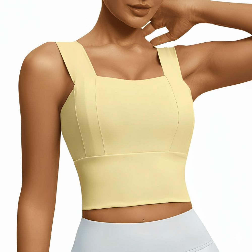 Magic Square Neck Sports Bra | Breathable Activewear with Wide Straps - Magic Bra