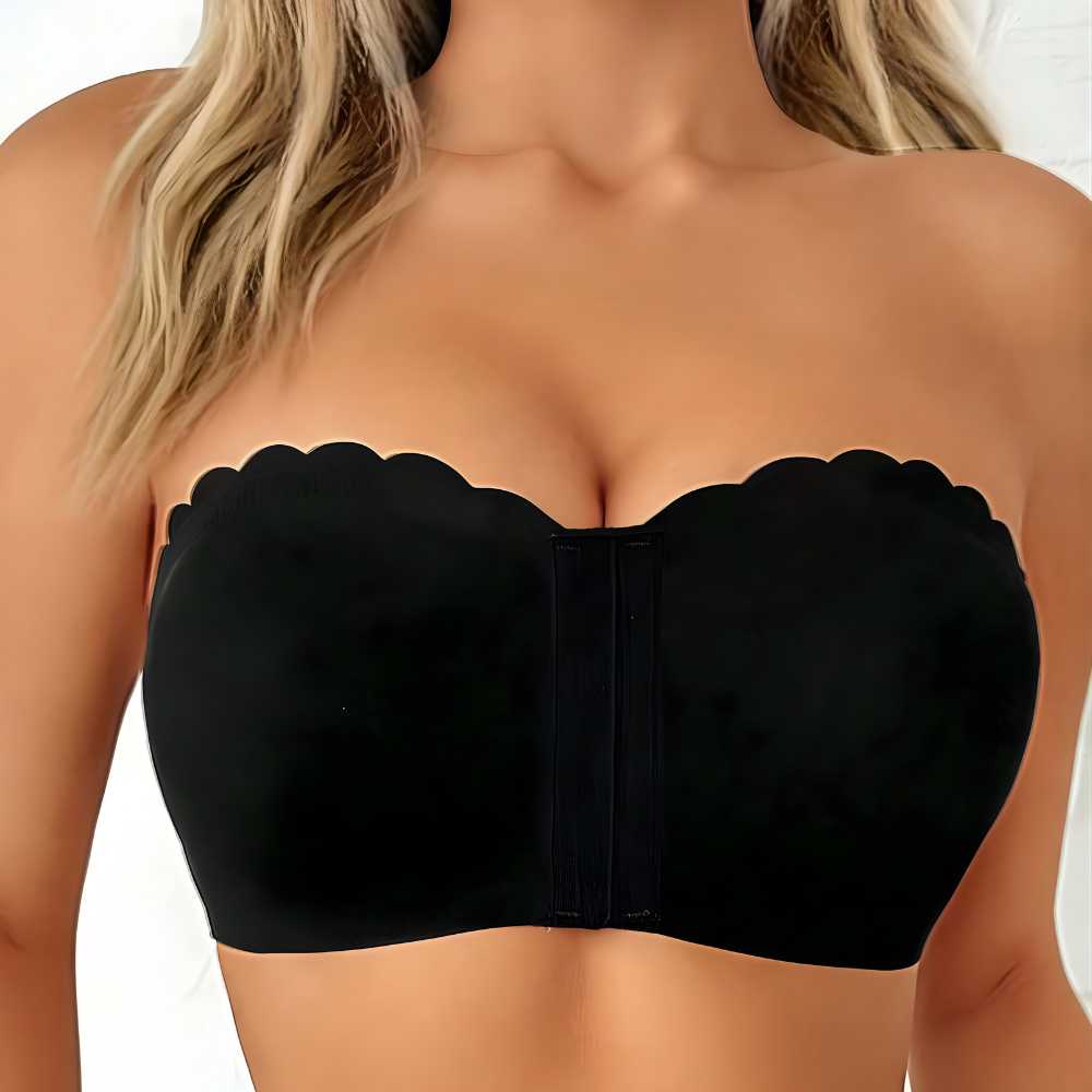 Magic Strapless Seamless Front Closure Push Up Bra - Magic Bra