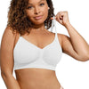 Gerafft Atmungsaktiv Bügellos Bralette