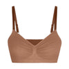 Gerafft Atmungsaktiv Bügellos Bralette