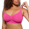 Gerafft Atmungsaktiv Bügellos Bralette