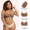 Gerafft Atmungsaktiv Bügellos Bralette