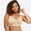 Gerafft Atmungsaktiv Bügellos Bralette
